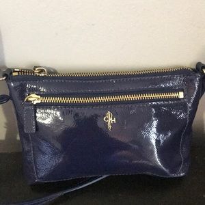 Cole haan blue patent small xbody bag